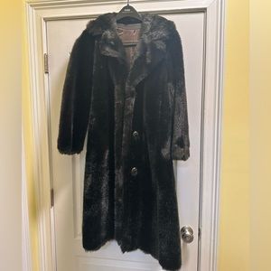 Vintage "Royal Minke" Faux Fur Coat (1960's).